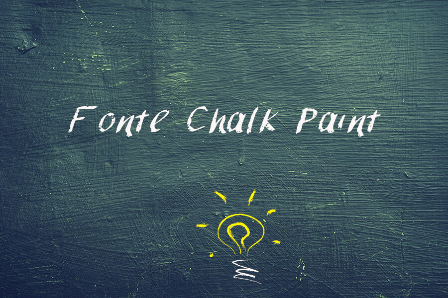 Fonte de giz para baixar gratis - Chalk Paint