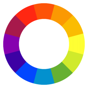 circulo cromático para apresentação da teoria das cores