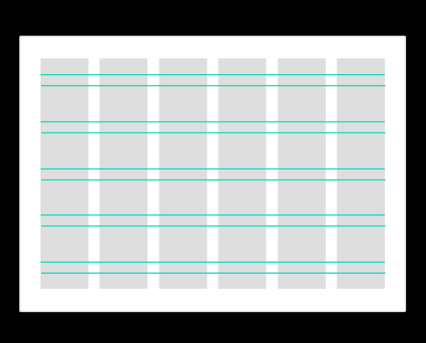 linhas de grids usados no design gráfico